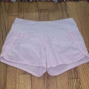 Pink lululemon shorts